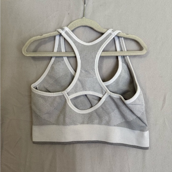 Puma Women's Light Gray Sports Bra - Picture 2 of 4